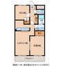 ステラ 2LDKの間取り