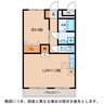 テンプルリバー２番館 1LDKの間取り