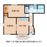 カルフールⅡ 2DKの間取り