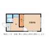 尻無ハイツ 1Kの間取り