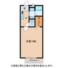 グリーチネ 1Kの間取り