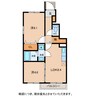パストラルクール 2DKの間取り