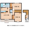 ウッドベース古城 2LDKの間取り
