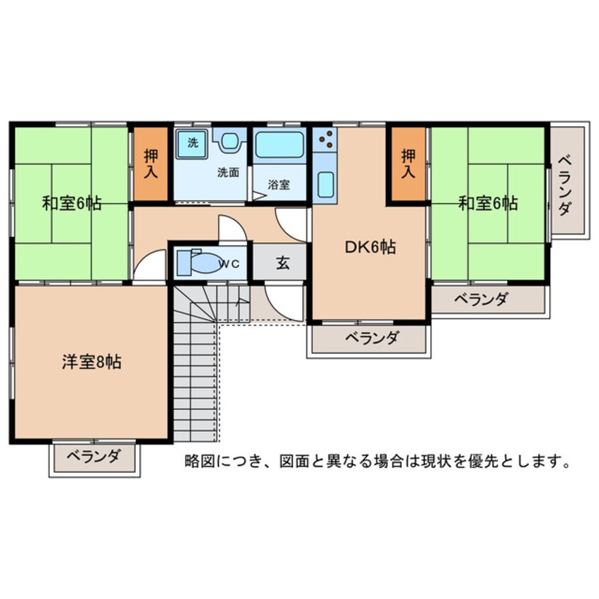 間取図 建部日吉南アパート