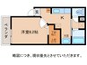 ドリームハイツⅤ号館 1Kの間取り