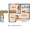 アプリコット宝積 2LDKの間取り