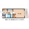 アースマーシーマンション 1Kの間取り