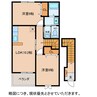 古城チェロ 2LDKの間取り
