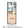 シャトーグリーンⅠ 1Kの間取り