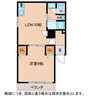 風と憩いのティノアール 1LDKの間取り