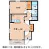 ラフレーズ 1Rの間取り