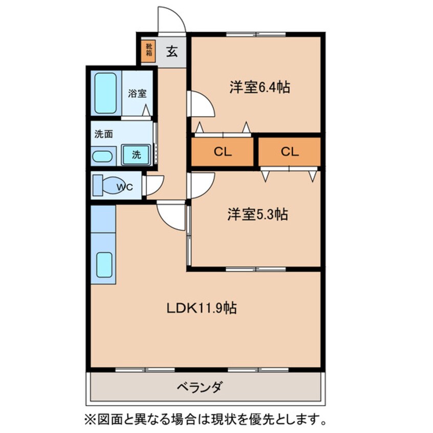 間取図 アースマーシマンションⅡ