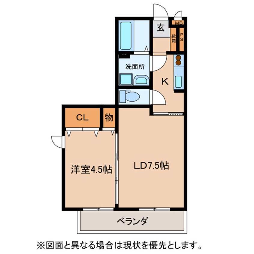 間取図 セジュールジュン