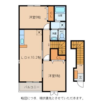 間取図 ヴィラアンソレイエⅢ