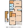 ヴィオラ フィオーレ 2LDKの間取り