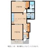 アネックス 2DKの間取り