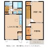 プラッサムコート東沖野 2LDKの間取り