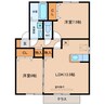 ソレイユ・ヴィラ 2LDKの間取り