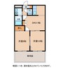 サンハイツオクヤマ 2DKの間取り