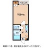 ドリームハイツⅠ号館 1Kの間取り