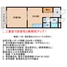 サントマンション八日市 1DKの間取り