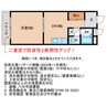 サントマンション八日市 1DKの間取り