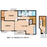 メゾンカルム Ｎ 2LDKの間取り