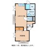 メープルコート東沖野 1LDKの間取り