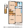 エアリー ストリート 2LDKの間取り
