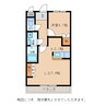 レジデンス コモド 1LDKの間取り