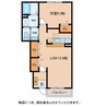ボンヌ ジュルネ 1LDKの間取り