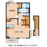 アンジュ・CoCoⅠ 1LDKの間取り