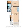 クレール聖徳Ａ 1LDKの間取り
