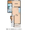 クレール聖徳Ｃ 1LDKの間取り