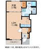 ノールアンソレイエＳＳＳＳ 1LDKの間取り