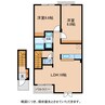 イーストガーデン 2LDKの間取り