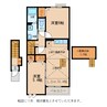 プラシード沖野 2LDKの間取り