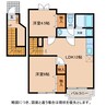 グスタール・エピ 2LDKの間取り