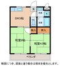 ユタカハイツ 2DKの間取り