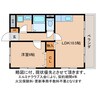 グレースランドⅡ 1LDKの間取り