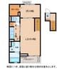 コンプリーションアンソレイエ 1LDKの間取り
