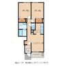 アンシャンテ 2LDKの間取り