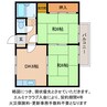 エステート近畿日野Ｂ 2DKの間取り