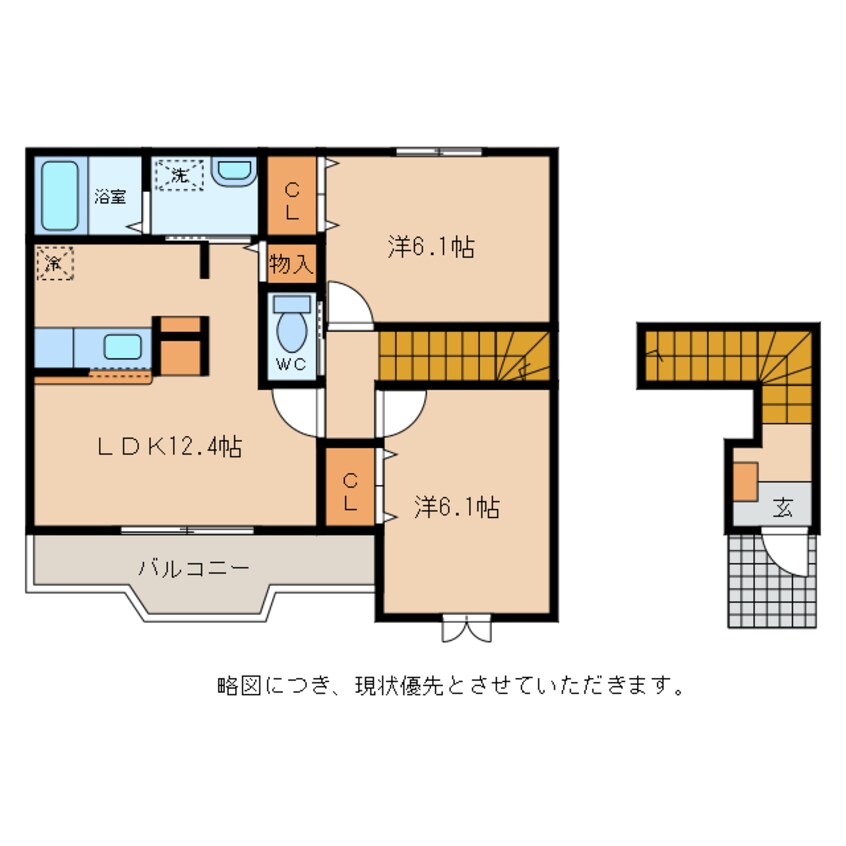 間取図 ジェルメ　ハナミヅキ