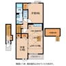 サニーハウスHagiwaraⅡ 2LDKの間取り