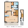 サニーハウスHagiwaraⅢ 1LDKの間取り