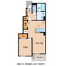 ＠八日市 1LDKの間取り