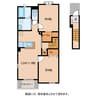 ＠八日市 2LDKの間取り