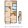 RiriaⅦ　Ⅴ 2LDKの間取り