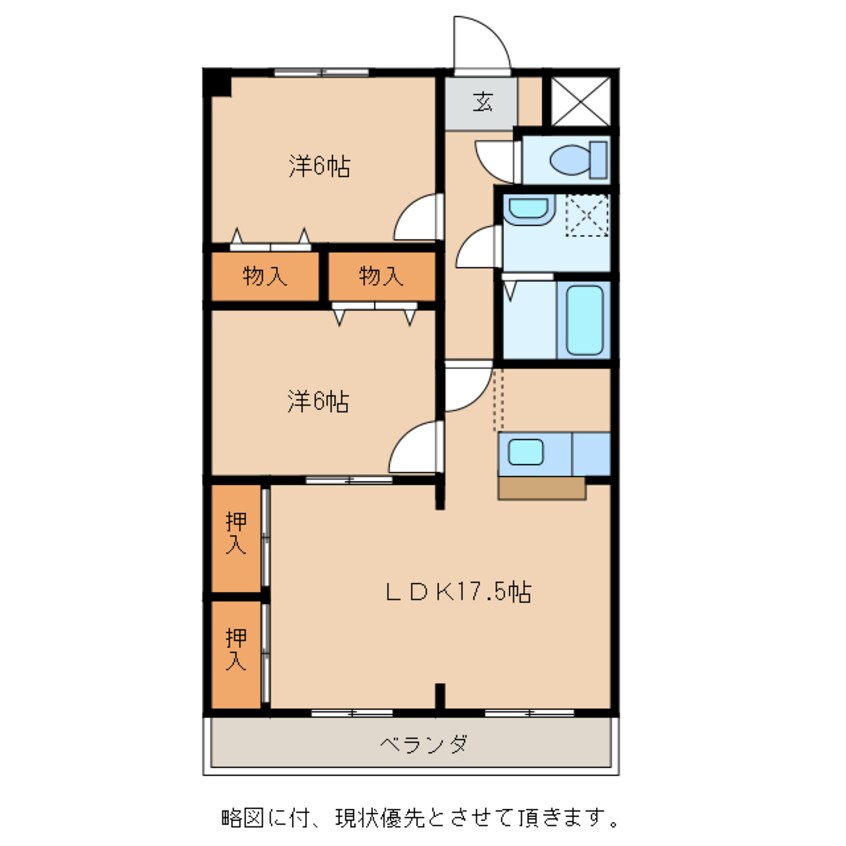 間取図 サンシャイン佐野Ⅱ